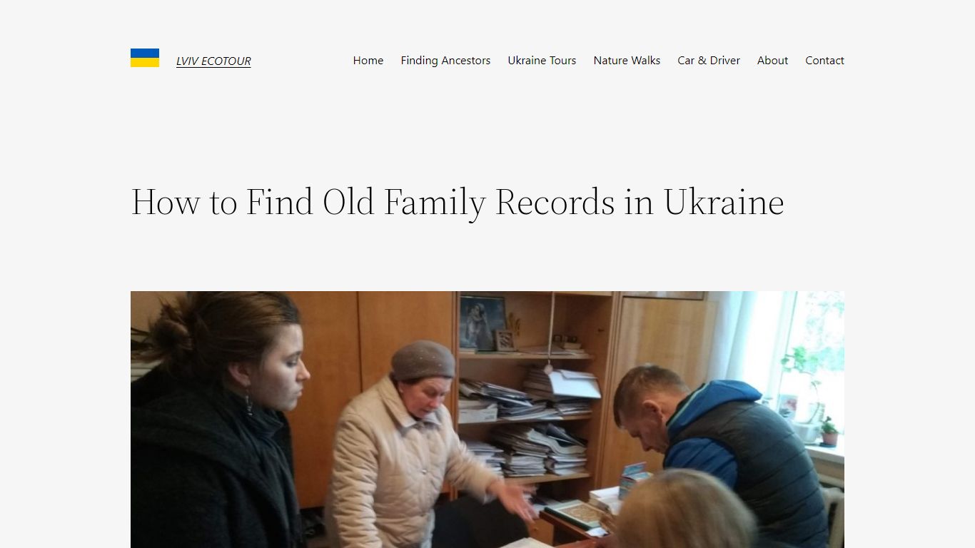 How to Find Old Family Records in Ukraine - LVIV ECOTOUR